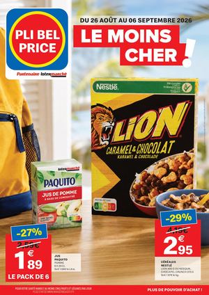 Pli Bel Price - Nos Promotions du 26 Août au 06 Septembre 2026