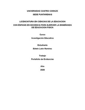 Portafolio Investigacion Educativa