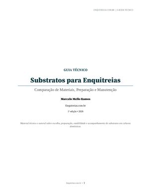 Substratos Para Enquitreias Comparacao Preparacao Manutencao