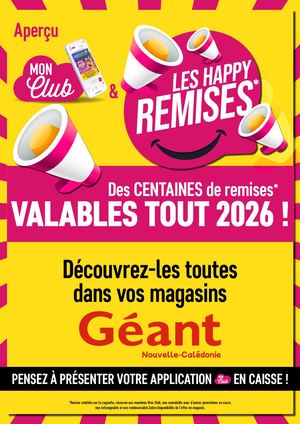 CAGNOTTEZ 10% TOUTE L'ANNEE 2026 AVEC MON CLUB CHEZ GEANT