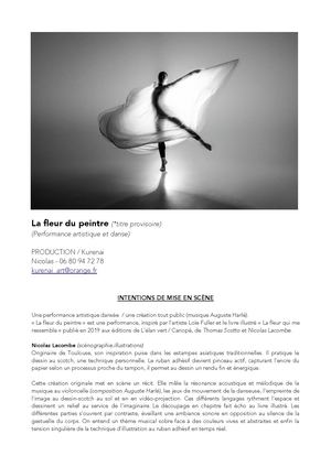 La Fleur Du Peintre Dossier De Présentation Adagp