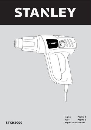 16 MANUAL PISTOLA DE CALOR-STANLEY