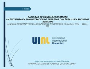 Portafolio De Campaña De Valores