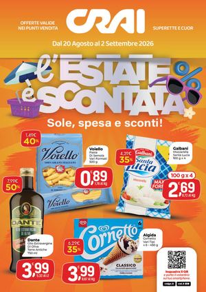 Volantino CRAI Ama Superette e Cuor Sud dal 20 agosto al 2 settembre