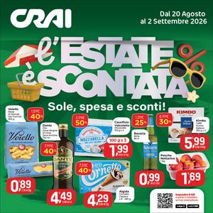 Volantino Crai Codè dal 20 agosto al 2 settembre