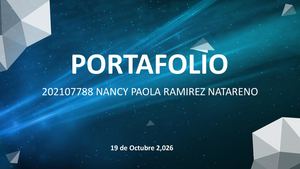 Portafolio Nancy Paola Ramirez Natareno