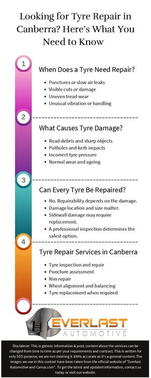 Looking for Tyre Repair in Canberra - Here’s What You Need to Know - Everlast Automotive