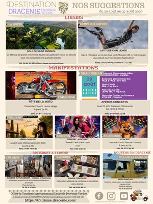 Suggestions Du 20 Au 27 Août