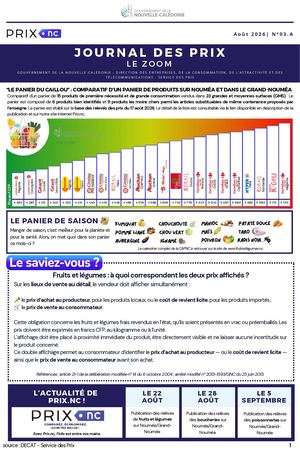 Zoom des Prix (Edition Août 2026)