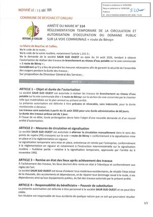Arrêté 2026 114 Saur Ranchmt Ep Béroy Pref
