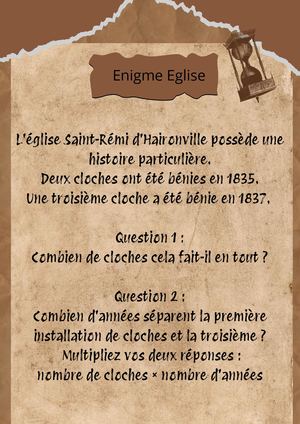 Enigmes éGlise
