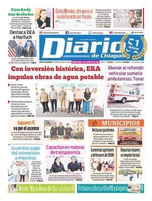 Portada, Miércoles 19 De Agosto De 2026