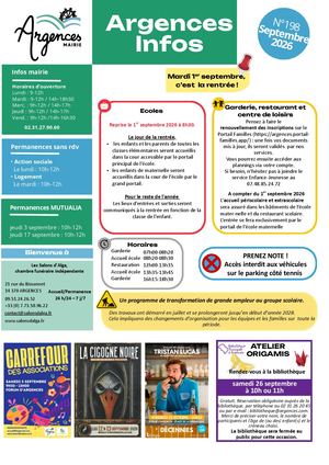 Argences Infos Septembre 2026