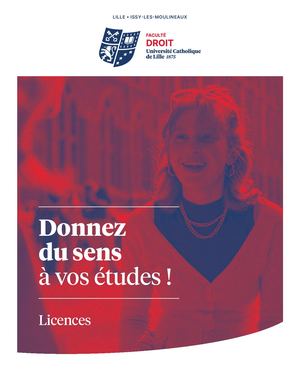 Brochure Licences 2026/2027