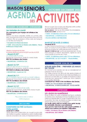 Programme Seniors Octobre-Decembre 2026