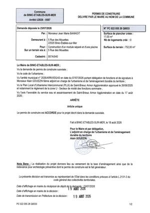 Pc 26 Q 0033 Arrêté