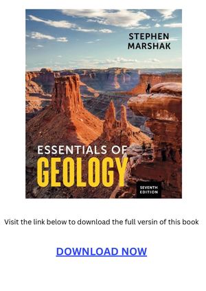 Essentials Of Geology 7th Edition PDF