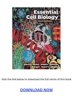 Essential Cell Biology 6th edition PDF