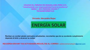 Energía Solar Caloríca Y Fotovoltaica