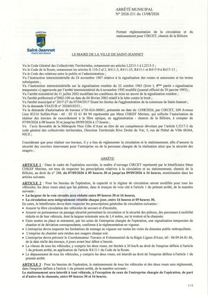 Am N°2026 251 Nca 26 Sja 00061 Chemin De La Billoire Circet Fibre