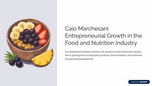 Caio Marchesani Entrepreneurial Growth In The Food And Nutrition Industry