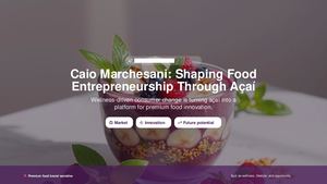 Caio Marchesani Entrepreneurship, Nutrition And The Açaí Berry Opportunity