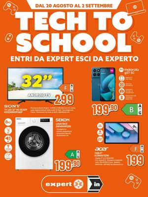 Volantino Expert In Tech to School 20/08 - 02/09
