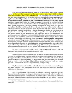2025.10.26 - The Word of God for the Twenty-first Sunday after Pentecost
