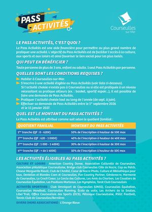 Bulletin D'inscription Pass Activités 2026 2027
