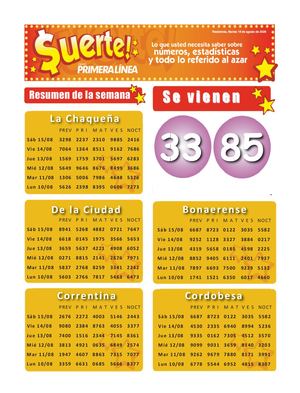 Suerte Nro8567 2026 08 18