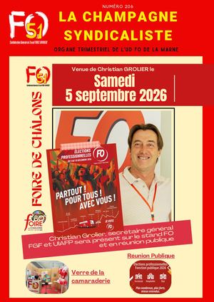 N°206  La Champagne Syndicaliste Numéro 206 Avrilmaijuin 2026