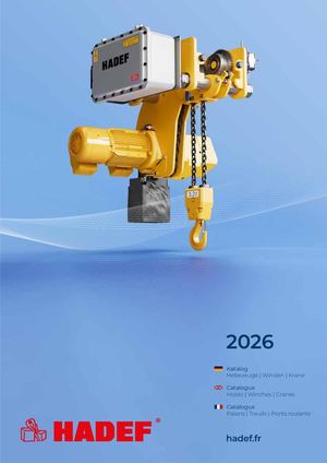 Catalogue Hadef 2026 - Cap Levage