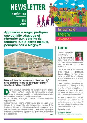 Newsletter N°1 Ensemble Magny Avance