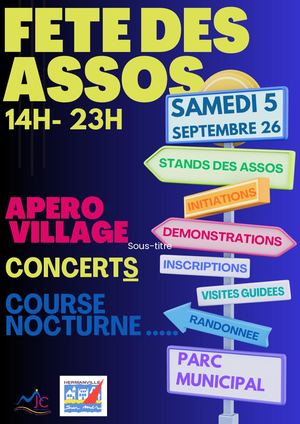 Programme Fête des assos 5 septembre 2026