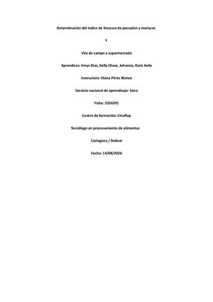 Determinación Del íNdice De Frescura De Pescados Y Mariscos