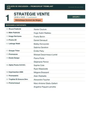 Ateliers Discussion Tremblant 2026