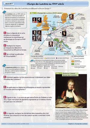 CH2 - Activité 1 - L'Europe des Lumières