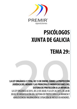 TEMA 29 - RESUMEN