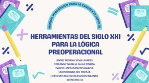 matemáticas preoperacional