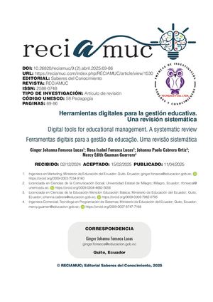 Herramientas Digitales Para La Gestion Educativa U