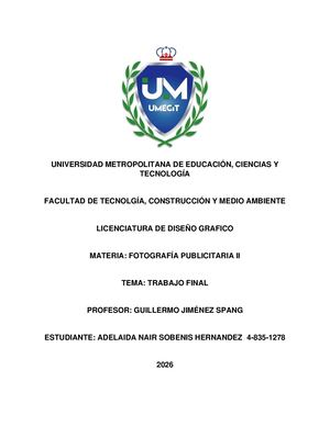 Trabajo Final-Fotografía Publicitaria II