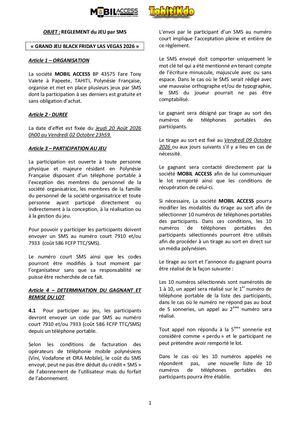 Reglement Mobil Acess Grand Jeu Black Friday Las Vegas 2026