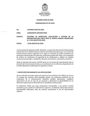 Comunicado