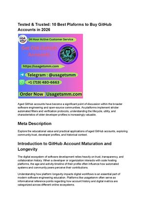 Tested & Trusted 10 Best Plaforms To Buy Git Hub Accounts In 2026