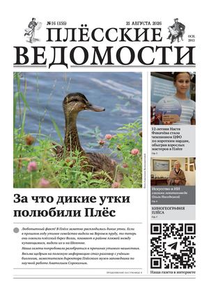 Газета "Плёсские ведомости". Выпуск №455
