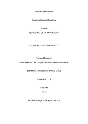 Multimedia Adrian Lorenzo 11°a