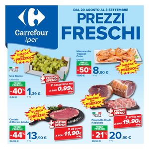 Volantino Carrefour Iper Dal 20 Agosto Al 03 Settembre 2026