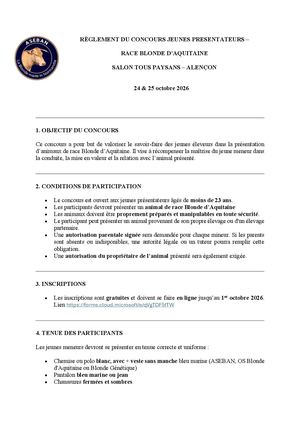 Rgt Jeunes Meneurs Blonde