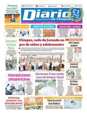 Portada, Jueves 20 De Agosto De 2026