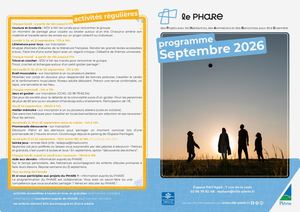 Le PHARE Programme Septembre
